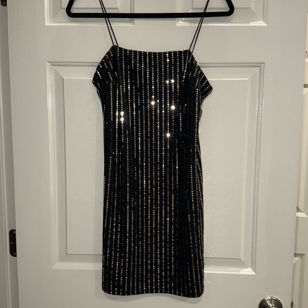Black and Silver Dress
